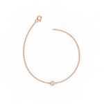 Load image into Gallery viewer, Bezel Set Lab Grown Diamond Bracelet by Stefee
