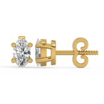 Load image into Gallery viewer, Solitaire Oval Lab Grown Diamond Studs Earrings by Stefee