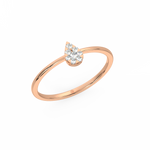 Load image into Gallery viewer, Round-Dewdrop Lab Grown Diamond Ring by Stefee Jewels
