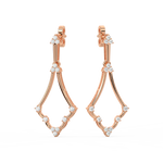 Load image into Gallery viewer, Glitter Streams Lab Grown Diamond Drop Earrings by Stefee Jewels