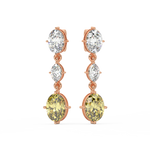 Load image into Gallery viewer, Elegant Glimmer Lab Grown Diamond Drop Earrings by Stefee Jewels