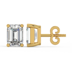 Load image into Gallery viewer, Solitaire Emerald Lab Grown Diamond Studs Earrings by Stefee