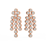 Load image into Gallery viewer, Cluster Dangle Earrings By Stefee Jewels