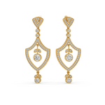 Load image into Gallery viewer, Sparkling Stars Lab Grown Diamond Drop Earrings by Stefee Jewels