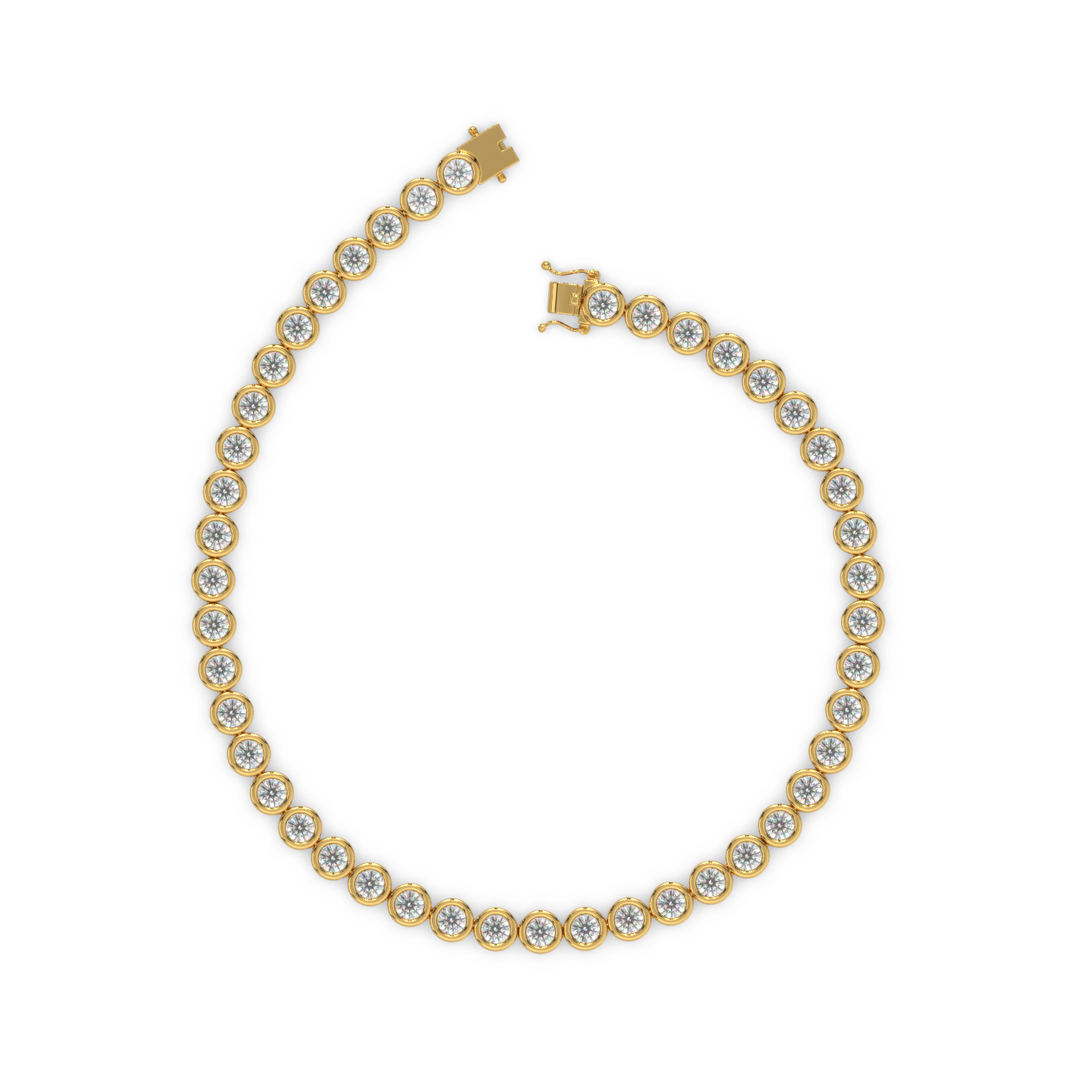 Minimalist Lab Grown Diamond Bracelet by Stefee Jewels