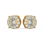 Load image into Gallery viewer, Round cut stud earrings By Stefee Jewels