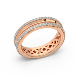 Load image into Gallery viewer, 2 Lab Grown Diamond Bands Ring by Stefee Jewels (Copy)