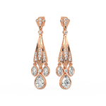 Load image into Gallery viewer, Ambrosia Star Lab Grown Diamond Drop Earrings by Stefee Jewels