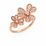 Load image into Gallery viewer, Complimenting Flowers Lab Grown Diamond Ring by Stefee Jewels