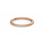 Load image into Gallery viewer, Round Embellished  Lab Grown Diamond Band by Stefee Jewels