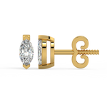 Load image into Gallery viewer, Solitaire Marquise Lab Grown Diamond Studs Earrings by Stefee