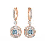 Load image into Gallery viewer, Shine Gem Hoop Earrings By Stefee Jewels