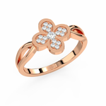 Load image into Gallery viewer, The 4-Leaf Clover Lab Grown Diamond Ring by Stefee Jewels