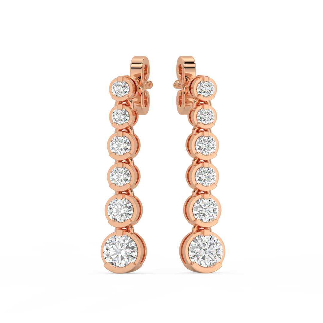 Partywear Traditional Lab Grown Diamond Earrings By Stefee Jewels
