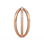 Load image into Gallery viewer, Criss-Cross  Lab Grown Diamond Ring by Stefee Jewels