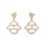 Load image into Gallery viewer, Brilliant Chains Lab Grown Diamond Drop Earrings by Stefee Jewels
