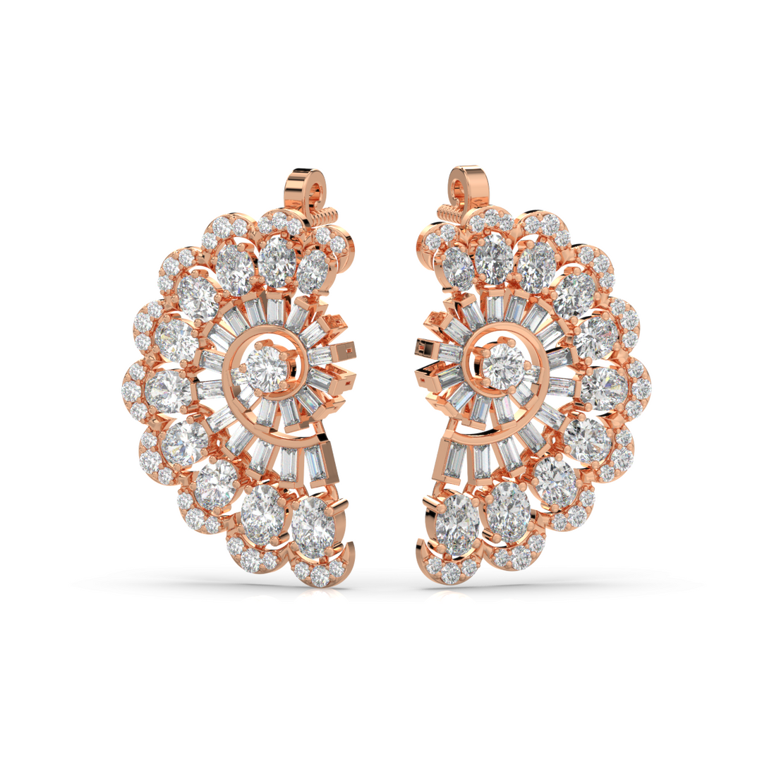 Pure Radiance Lab Grown Diamond Stud Earrings by Stefee Jewels