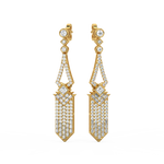Load image into Gallery viewer, Dazzling Swirls Lab Grown Diamond Drop Earrings by Stefee Jewels