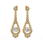 Load image into Gallery viewer, Lab Grown Diamond Halo  Cluster Stud Earrings By Stefee Jewels