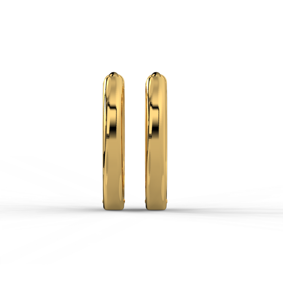 Huggie Hoops Lab Grown Diamond Earrings by Stefee