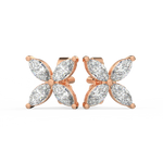 Load image into Gallery viewer, Marquise Flower Lab Grown Diamond Earrings by Stefee