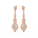Load image into Gallery viewer, Radiant Twinkle Lab Grown Diamond Drop Earrings by Stefee Jewels