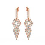 Load image into Gallery viewer, Shining Splendor Lab Grown Diamond Drop Earrings by Stefee Jewels