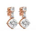 Load image into Gallery viewer, Crystal Charmer Lab Grown Diamond Stud Earrings by Stefee Jewels