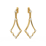 Load image into Gallery viewer, Glitter Streams Lab Grown Diamond Drop Earrings by Stefee Jewels