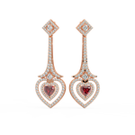 Load image into Gallery viewer, Radiant Loops Lab Grown Diamond Drop Earrings by Stefee Jewels