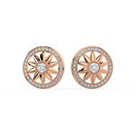 Load image into Gallery viewer, Radiant Round Lab Grown Diamond Studd Earrings by Stefee Jewels