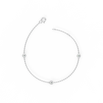 Load image into Gallery viewer, Bezel Set 3  Lab Grown Diamond Bracelet by Stefee