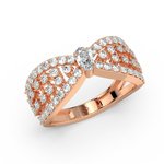 Load image into Gallery viewer, Alluring Diamond Lab Grown Diamond Ring for Wedding by Stefee Jewels