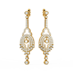 Load image into Gallery viewer, Elegant Streams Lab Grown Diamond Drop Earrings by Stefee Jewels