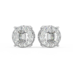 Load image into Gallery viewer, Round cut stud earrings By Stefee Jewels