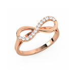 Load image into Gallery viewer, Infinity Lab Grown Diamond Ring by Stefee Jewels