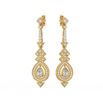 Load image into Gallery viewer, Radiant Twinkle Lab Grown Diamond Drop Earrings by Stefee Jewels