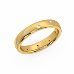 Load image into Gallery viewer, Stacking Band Ring with Lab Grown Diamond by Stefee