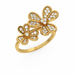 Load image into Gallery viewer, Complimenting Flowers Lab Grown Diamond Ring by Stefee Jewels