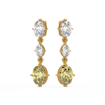 Load image into Gallery viewer, Elegant Glimmer Lab Grown Diamond Drop Earrings by Stefee Jewels
