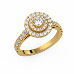 Load image into Gallery viewer, Lab Grown Diamond Cluster Double Halo - Engagement Ring by Stefee Jewels