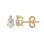 Load image into Gallery viewer, Solitaire Pear Lab Grown Diamond Studs Earrings by Stefee