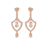 Load image into Gallery viewer, Sparkling Stars Lab Grown Diamond Drop Earrings by Stefee Jewels