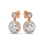 Load image into Gallery viewer, Signature Cross  Lab Grown Diamond Studs By Stefee Jewels