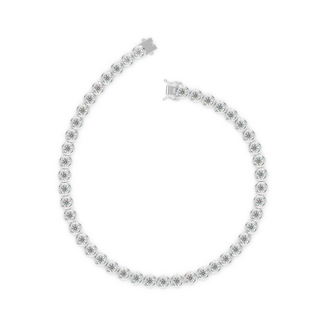 Minimalist Lab Grown Diamond Bracelet by Stefee Jewels