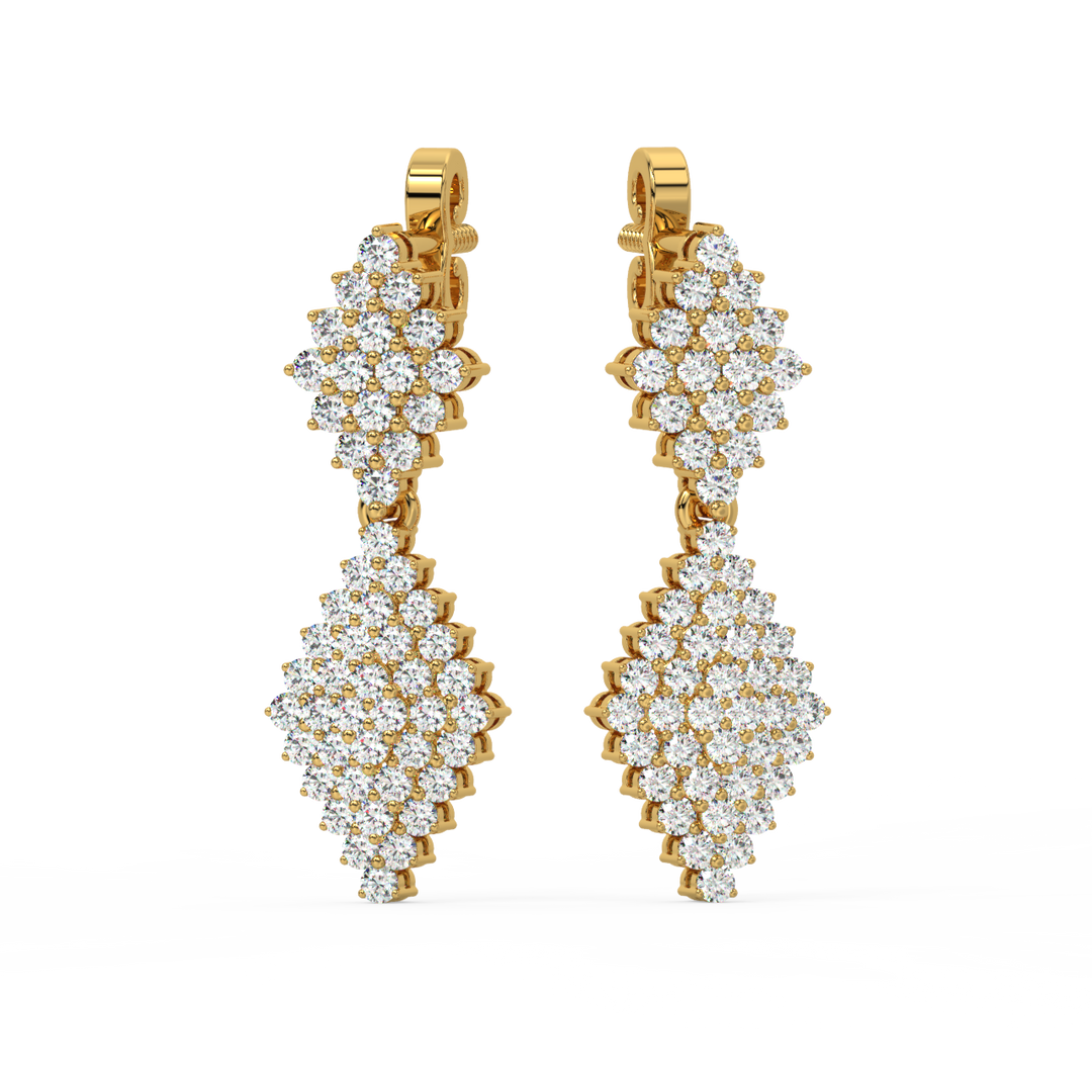 Lab Grown Diamond Raindrop Earrings  By Stefee Jewels