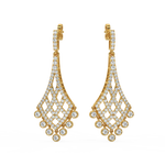 Load image into Gallery viewer, Timeless Sparkle Lab Grown Diamond Drop Earrings by Stefee Jewels