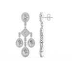 Load image into Gallery viewer, Shining Stars Lab Grown Diamond Drop Earrings by Stefee Jewels