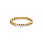 Load image into Gallery viewer, Round Embellished  Lab Grown Diamond Band by Stefee Jewels