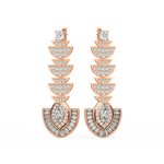 Load image into Gallery viewer, Precious Sparkle Lab Grown Diamond Drop Earrings by Stefee Jewels
